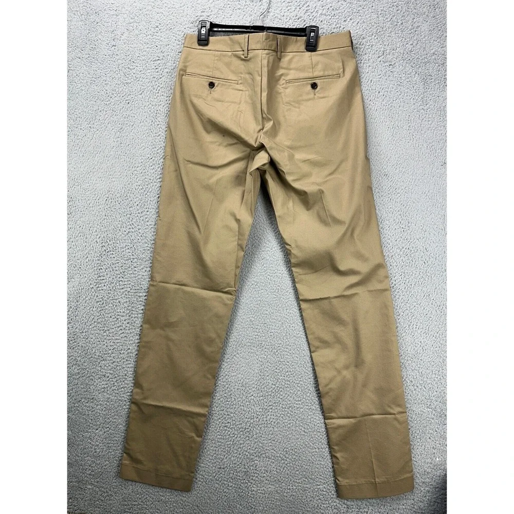 J Crew Pants Mens 34X36 Ludlow Tan Khakis Chino 3XDry Slim Fit Flat Front NEW A8